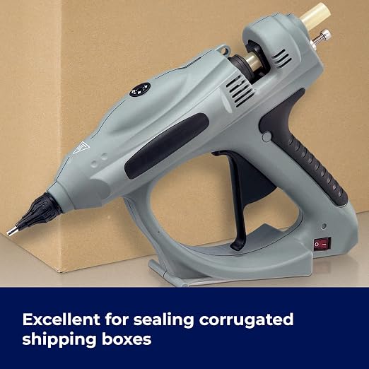 ASA Industrial Hot Glue Sticks 5/8" x 10", High Temp, 25 lb, 266 Ct | High-temp adhesive glue sticks for packaging and woodworking use. 25 lb bulk box, 266 sticks included.