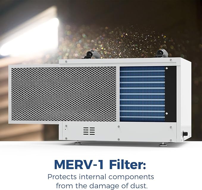 ALORAIR 120 Pints Commercial Dehumidifier for Crawl Spaces & Basements with Drain Hose, Compact Dehumidifiers for Home and Industry Water Damage, Auto Defrost
