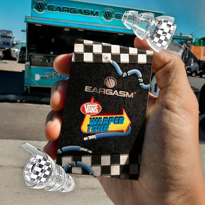 Eargasm High Fidelity Warped Tour 2026 Music Festival Earplugs - Hearing Protection for Concerts, Festivals, Musicians, DJs, Night-Life, Motorcycles with High Fidelity Noise Reduction up to 21 dB