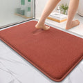 OLANLY Memory Foam Absorbent Bathroom Rugs Mats 36x24, Rustic Terracotta | Soft Quick Dry Bath Rugs Mats, Non-Slip, Machine Washable Carpet for Bathroom Floor, Tub and Shower, Home Decor Accessories
