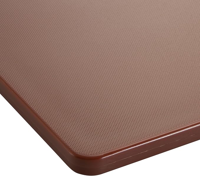 Winco 18"x24"x1/2" Cutting Board, Brown | Dishwasher safe, Stain resistant, Minimizes dulling, HACCP approved, Great for Charcuterie, Appetizers and Buffet Displays