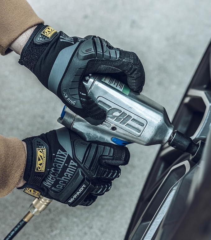 Mechanix Wear M-Pact Impact Resistant Work Gloves - Durable Safety Gloves for Men - Touchscreen Capable - Machine Washable - Breathable - XX-Large - Black