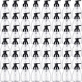 Nuenen 48 Pieces 8oz Foaming Soap Dispenser Refillable Foaming Pump Bottles Bulk Travel Hand Soap Dispenser Plastic Press Bottles Empty Containers for Shampoo Bathroom Commercial(Black)