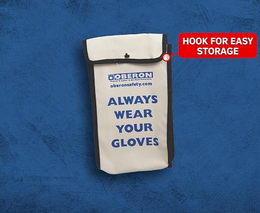 Oberon Rubber Electrical Glove Storage Bag - For Class 00 and 0 glove kits- Holds Gloves up to 12"