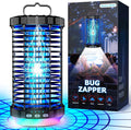 CreateFun Bug Zapper Outdoor, 2026 Upgraded 3 in 1 Rechargeable Bug Zapper with 5000mAh Battery & LED Night Light, 4000V Cordless Waterproof Mosquito Zapper for Outside,Patio,Backyard,Garden Black 01
