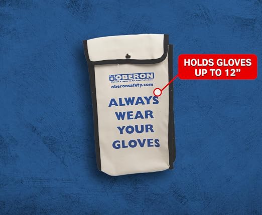 Oberon Rubber Electrical Glove Storage Bag - For Class 00 and 0 glove kits- Holds Gloves up to 12"