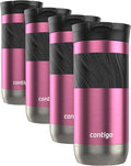 Contigo Byron 2.0 Travel Mug 16 oz Azalea,(Pack of 4)