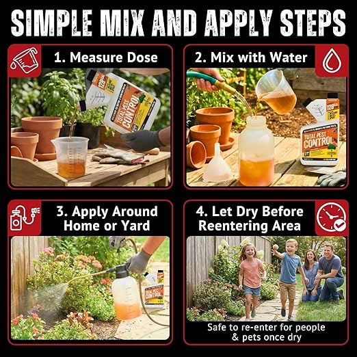 Ike's Pest Control Concentrate - 7.9% Bifenthrin, Indoor/Outdoor Insect Killer - Quart - Liquid