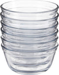 Anchor Hocking Glass Food Prep and Mixing Bowls, 1 Quart (Set of 6), Clear -,81573L11