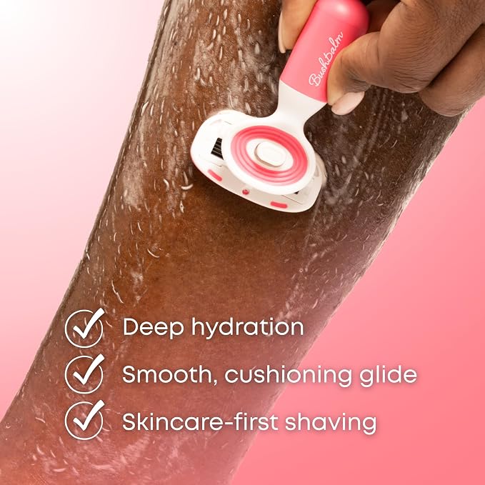 Bushbalm Hydrating Shave Jelly – Premium Soothing Shaving Gel for Women - Squalane and Aloe Vera, Helps With Post Shave Redness – 200ml Watermelon Sugar