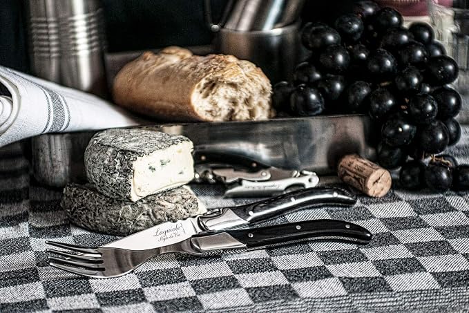 Laguiole Style de Vie corkscrew, bottle opener with foil cutter, ebony
