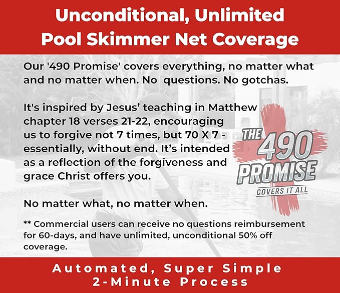 ProTuff 22" Pool Brush Head – 12 Pack – Lifetime 490 'Promise – Sturdy Bristles, Tough on Algae, Dirt & Grime – Cleans 3X Faster – Extra-Wide Pool Scrubber Brush with Pole Attachment Option
