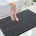 OLANLY Large Bathroom Rugs 44x32, Extra Soft Absorbent Chenille Bath Rugs, Rubber Backing Quick Dry, Machine Washable Bath Mats for Bathroom Floor, Tub and Shower, Home Decor Accessories, Dark Grey