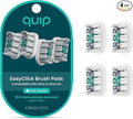 quip Ultra and Ultra Lite EasyClick Brush Pod Refill Heads - 4 Pack - Verified quip Brush Head Refills for Sonic Electric Toothbrushes - Soft Bristles, Compact - Last 3 Months Each - White