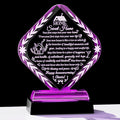 Arikyrist Crystal New Home Gifts for Women Men Housewarming Gift for Friends with LED Light Base Sweet House Warming Ideas Keepsakes for Couples Home Decoration