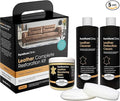 Furniture Clinic Leather Complete Restoration Kit | with Leather Recoloring Balm, Cleaner, 2-in-1 Protection Cream & Conditioner, Sponge, and Cloth | Repair Kit for Furniture (Cream)