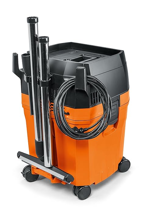 Fein Turbo II HEPA Set Wet/Dry Dust Extractor - 8.5-Gallon Capacity, 151 CFM Suction, Anti-Static System, Quiet 66 dB Operation, Includes HEPA Filter and Accessories - 92036060990