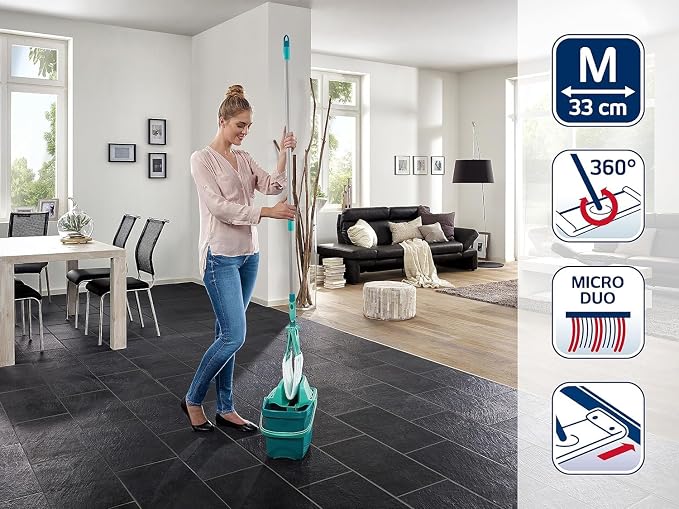 Leifheit 55356 Combi Flat Mop/Bucket and Wringer Set