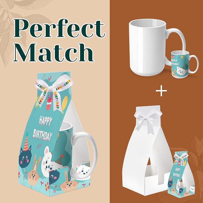 Joyclub Sublimation Mugs Blank 15 oz Coffee Mugs Bulk White Ceramic Cups with Handle Tazas Para Sublimar for Coffee Latte Tea Milk Soup DIY Gifts