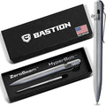 BASTION Bolt Action Pen, Titanium Silver, HyperBolt & ZeroSeam EDC Pen, Refillable Titanium Writing Pen, Premium Graduation Gift, Flagship Executive Pocket Pen