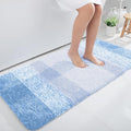 OLANLY Large Bathroom Rugs Mat 50x30, Extra Soft Absorbent Microfiber Bath Rugs, Rubber Backing, Quick Dry, Washable Bath Mats for Bathroom Floor, Tub and Shower, Home Decor Accessories, Light Blue