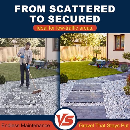 Teexpert Rock Glue for Landscaping: 170OZ Concentrate Gravel Glue, Pea Gravel Binder, Heavy Duty Pebble Stone Adhesive for Slope, Between Pavers, Garden Walkway, Weather Resistant Safe for Plants Pets