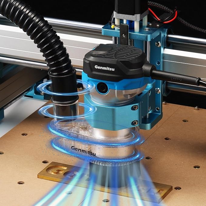 Genmitsu 65mm & 69mm CNC Dust Shoe + CNC Dust Shoe Replacement Base Bottom Cover with 32mm Long Nylon Brush