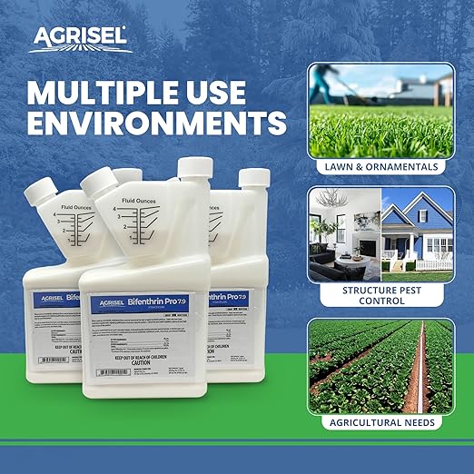 Agrisel Bifenthrin Pro 7.9, Insect Control, Safe for Plants & Crops, Insecticide, Effective Against 125+ Insects