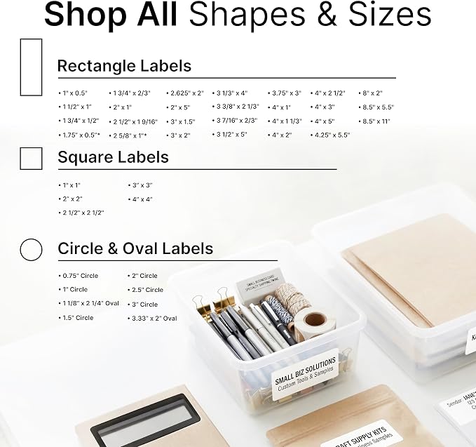 4" X 1.33" Matte White Printable Address Labels (30 Sheets, 420 Stickers) Mailing Labels for Envelopes, File Folder Stickers for Laser & Inkjet Printers - Spartan Industrial Template R018