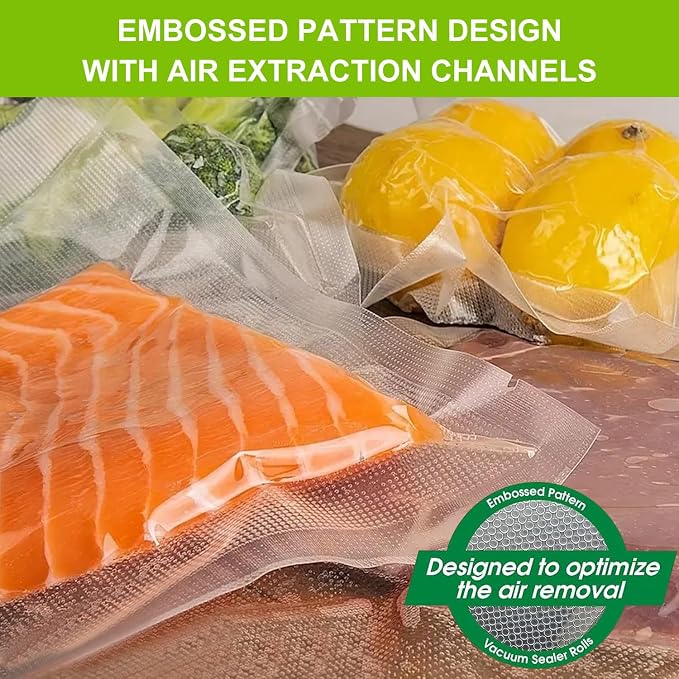 MAGIC SEAL 15'' x 50' Vacuum Sealer Bags Rolls, Extra Wide Textured Food Storage Bags for Meal Prep & Sous Vide, Commercial Grade BPA Free Heavy Duty Vacuum Seal Rolls
