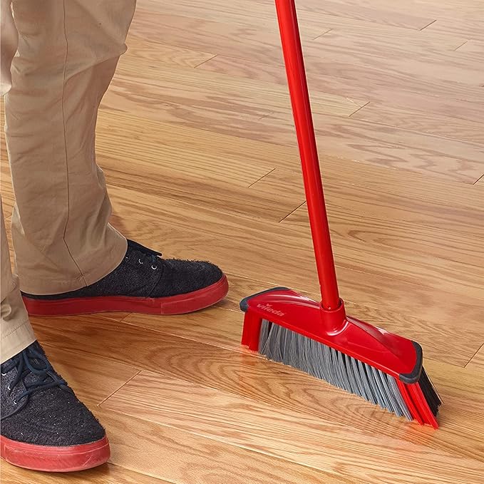 vileda B00H4G7ZZQ 3 Action Broom & Hanlde, Red