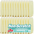 Sponges Kitchen Scrub Dish Sponge Scouring Pad, 24 Pads Cleaning Brush Dishwasher Soap Supplies, Dishwashing Dinnerware Towels Sink Pan Pot Cloth Rags Holder Bathroom Bathtub