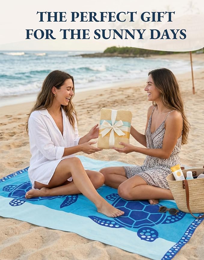 LANE LINEN Beach Towels 6 Pack, Super Absorbent, Extra Large - Coral Beach | Oversized Pre-Washed Large Stylish Pool Towels for Adults - Quick Dry Lightweight Travel Towel - 39"x71", Vacation Essential