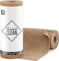 Fantasticlean Microfiber Cleaning Cloth Roll -30 Pack, Tear Away Microfiber Towels, 12" x 12", Reusable, Washable, Scratch Free, Ultra Absorbent Dishcloth for All-Around Cleaning Supplies (TAN)