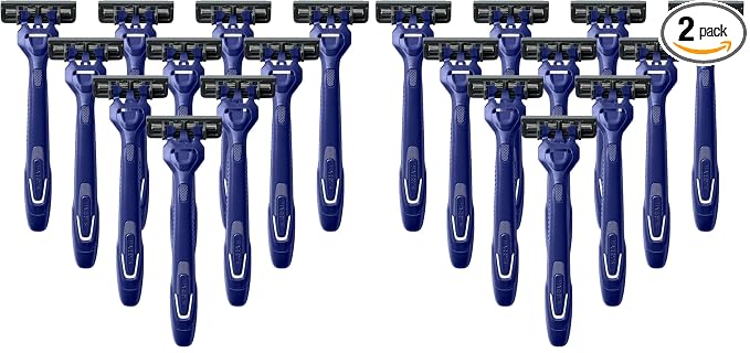 Harry's Disposable Razors for Men - 10 Count - 3-Blade Men's Razors for Travel and On-the-Go Convenience (Pack of 2)