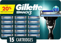 Gillette Mach3 Men's Razor Blades, 15 Blade Refills