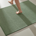 TYUU Large Bathroom Rugs Non Slip Washable Bath Rugs Super Absorbent Bathroom Rug Thin Quick Dry Low Pile Bath Mats, Sage Green 36"x60"