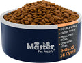Master Pet Supply Stainless Steel Dog Bowls - 128 oz, Heavy Duty - Navy Blue, Double Wall Extra-Thick Insulated, Non-Slip Pet Water Bowl for Dogs, Cats & Pets, Anti Rust Metal, Dish Washer Safe