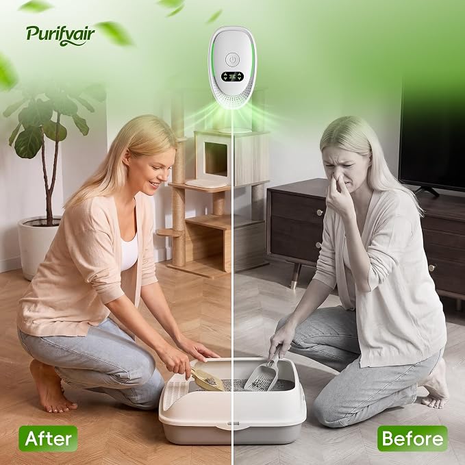 Air Ionizers 3 Pack, Small Negative Ion Air Purifiers for Home, Bedroom, Office, Kitchen & Travel, Low Noise Portable Air Freshener for Odor, Smoke, Dust, Pets, Fresh Odor Eliminator Kit