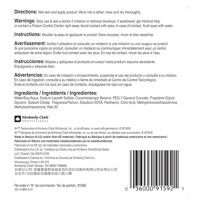 Scott Professional Foam Hand Soap with Moisturizers (91592), 1.2 L, Foaming, Pink, Floral Scent, Automatic Refills, for Kimberly-Clark Professional ICON Dispensers (2 Bottles)