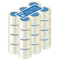 The Boxery 3" x 110 Yards Clear Packing Tape – 24 Roll Carton – Warehouse Grade Adhesive for Shipping, Moving & Packaging – Standard Strength 1.85 Mil Box Sealing Tape