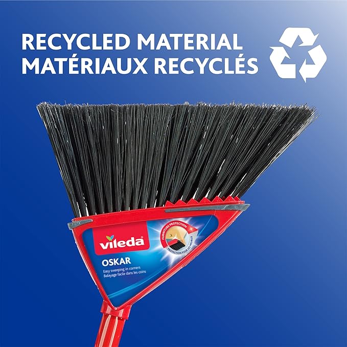 Vileda Oskar Angle Broom with Dust Pan