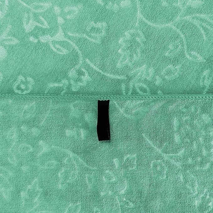 JML Extra Large Microfiber Bath Sheets Towels, 2 Pack, 35" x 70", Green | Oversized, Hanging Loop, Soft, Super Absorbent, Fast Drying, Perfect for Sauna, Shower, Sport, Fitness, Yoga