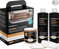 Furniture Clinic Leather Complete Restoration Kit | with Leather Recoloring Balm, Cleaner, 2-in-1 Protection Cream & Conditioner, Sponge, and Cloth | Repair Kit for Furniture (Camel)