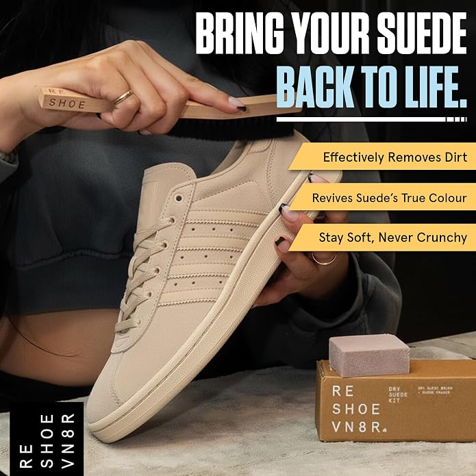 RESHOEVN8R Ultimate Sneaker Care Kit – Complete Cleaning Bundle with Mink Oil Spray, Signature Cleaning Kit & Dry Suede Kit – Deep Clean, Condition & Protect All Shoe Materials