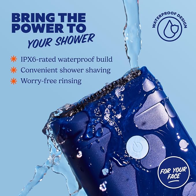 Dollar Shave Club | for Your Face Foil Shaver | Dual-Purpose Head, Shower Safe, Easy to Clean | Electric Foil Shaver for Men, Beard and Face Foil Shaver, Electric Razor