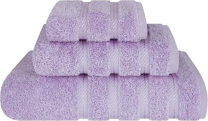 American Soft Linen 100% Cotton Luxury Turkish Towels, 3 Piece Towel Set | Soft Absorbent Quick Dry OEKO Tex Standard 100 Certificated Durable Machine Washable Breathable Premium Hotel Quality