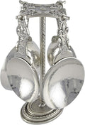 Crosby & Taylor Fleur de Lys Pewter Measuring Cups with Display Post