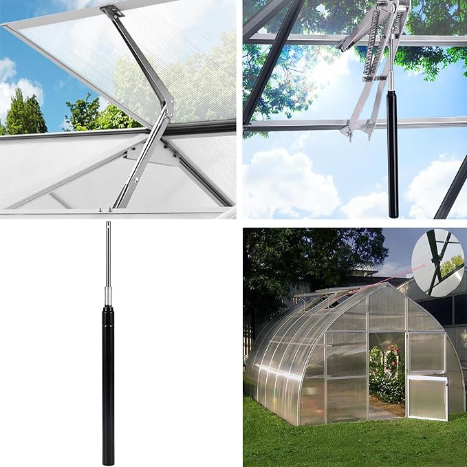 Replacement Cylinder for Automatic Temp-Controlled Greenhouse Vent Opener | Premium Hydraulic Cylinder Greenhouse Accessories for Auto Window Opener Wear-Resistant Ensures Steady Ventilation Year-Round