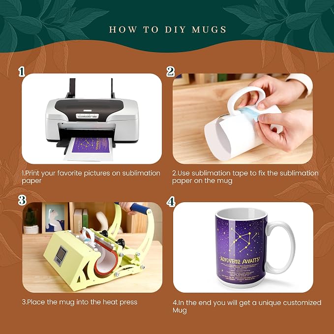 Joyclub Sublimation Mugs Blank 15 oz Coffee Mugs Bulk White Ceramic Cups with Handle Tazas Para Sublimar for Coffee Latte Tea Milk Soup DIY Gifts